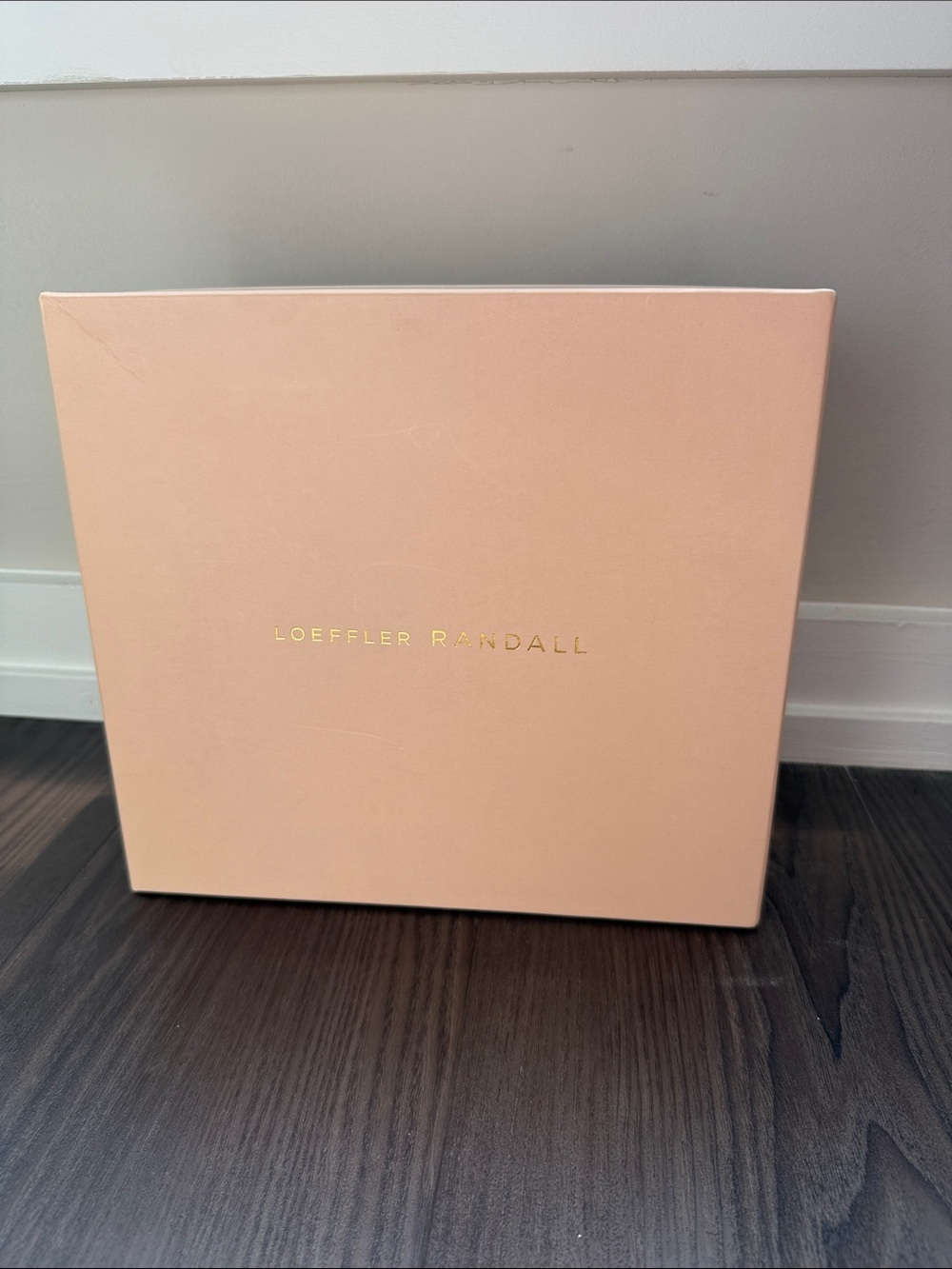 Loeffler Randall Blush Pink empty shoe box